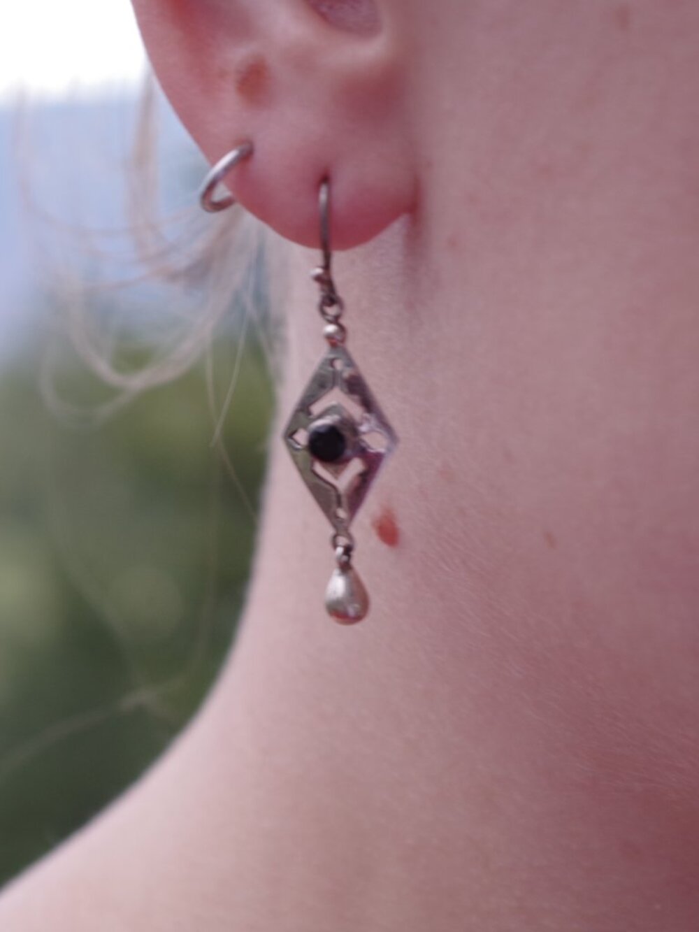 Beautiful Sterling Silver Dangle Earrings